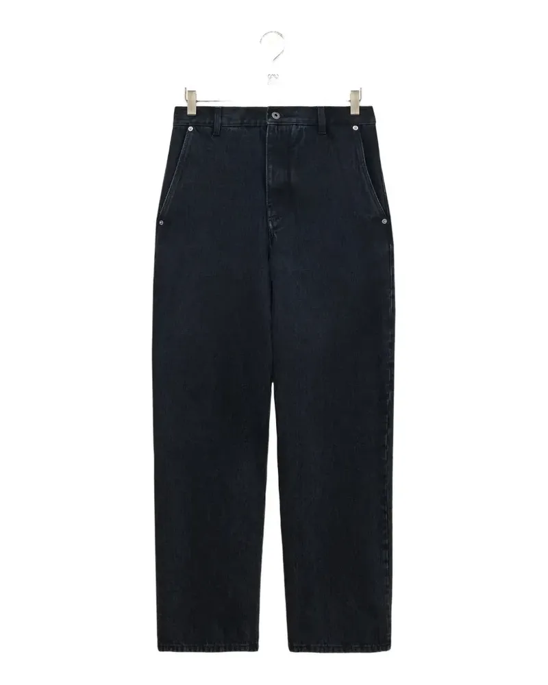 Loewe leather-patch straight-leg jeans - Schwarz Schwarz