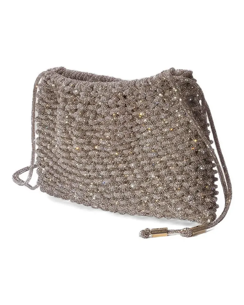 HIBOURAMA Penelope crystal-embellished shoulder bag - Silber Silber