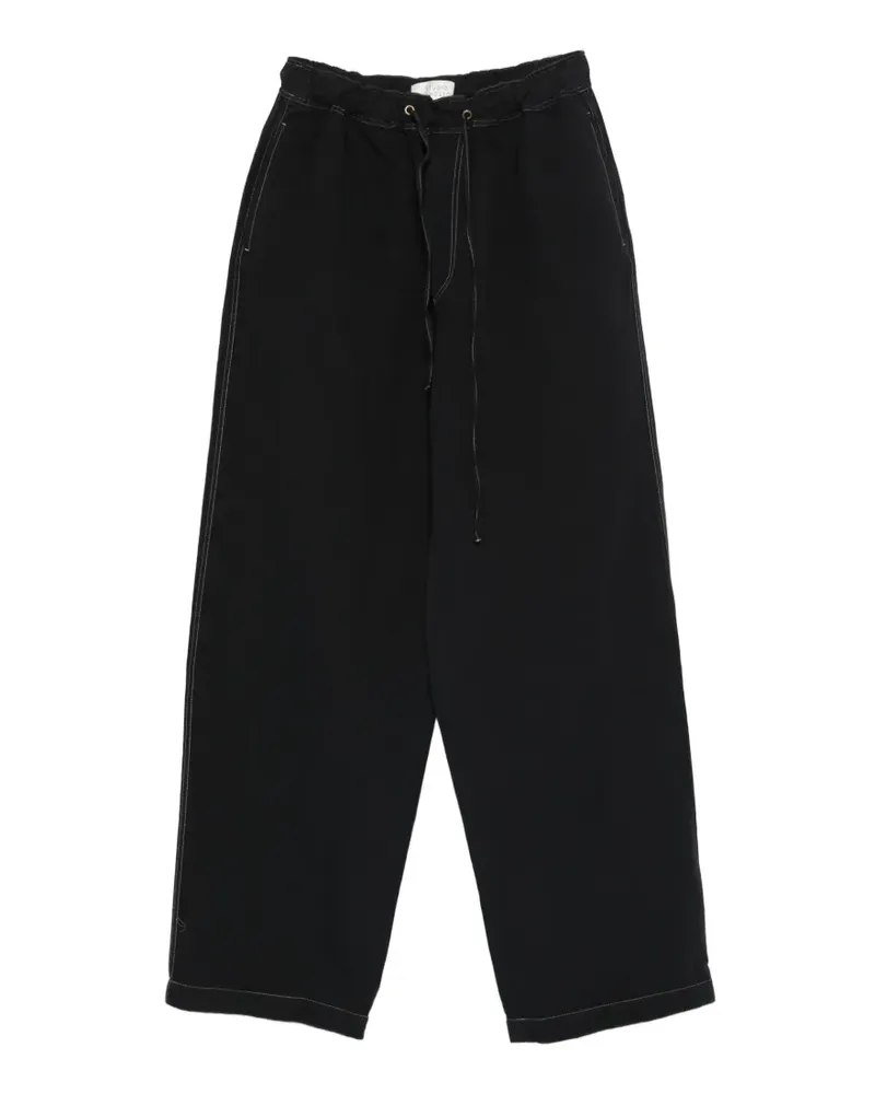 Studio Nicholson Hose mit Kordelzug - Schwarz Schwarz