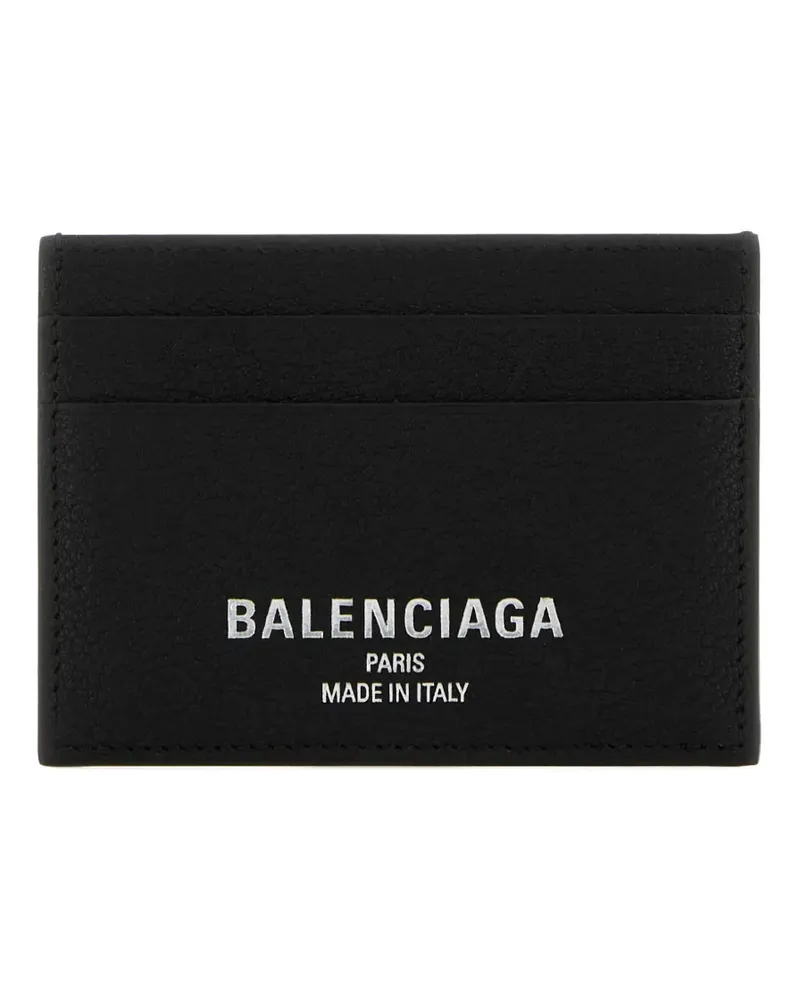 Balenciaga Kartenetui mit Logo-Print - Schwarz Schwarz