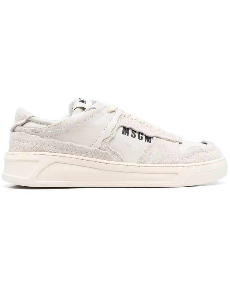 MSGM Sneakers mit Logo-Print - Nude Nude