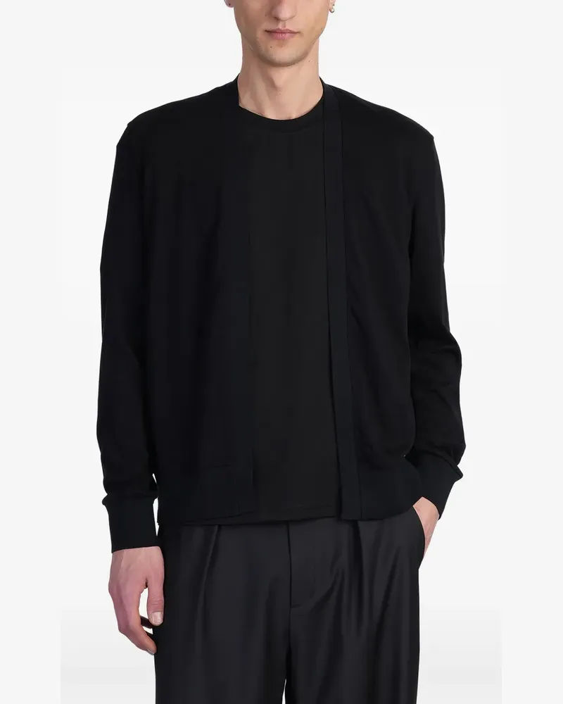 ATTACHMENT Cardigan aus Baumwolle - Schwarz Schwarz