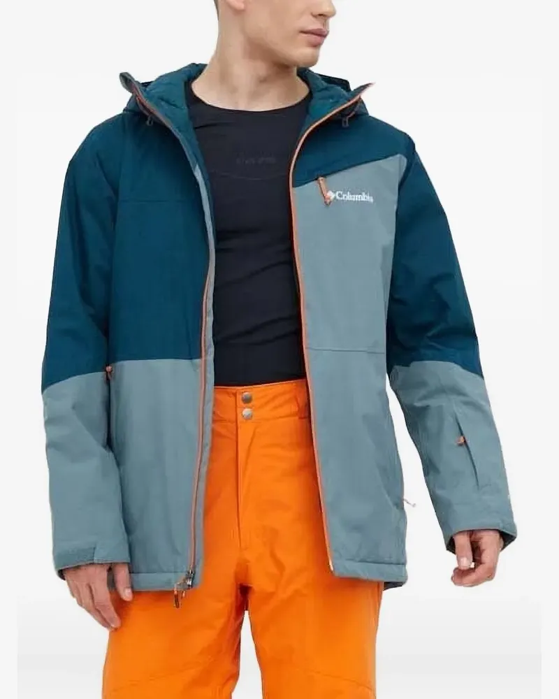 Columbia Sportswear Company Zweifarbige Kapuzenjacke - Blau Blau
