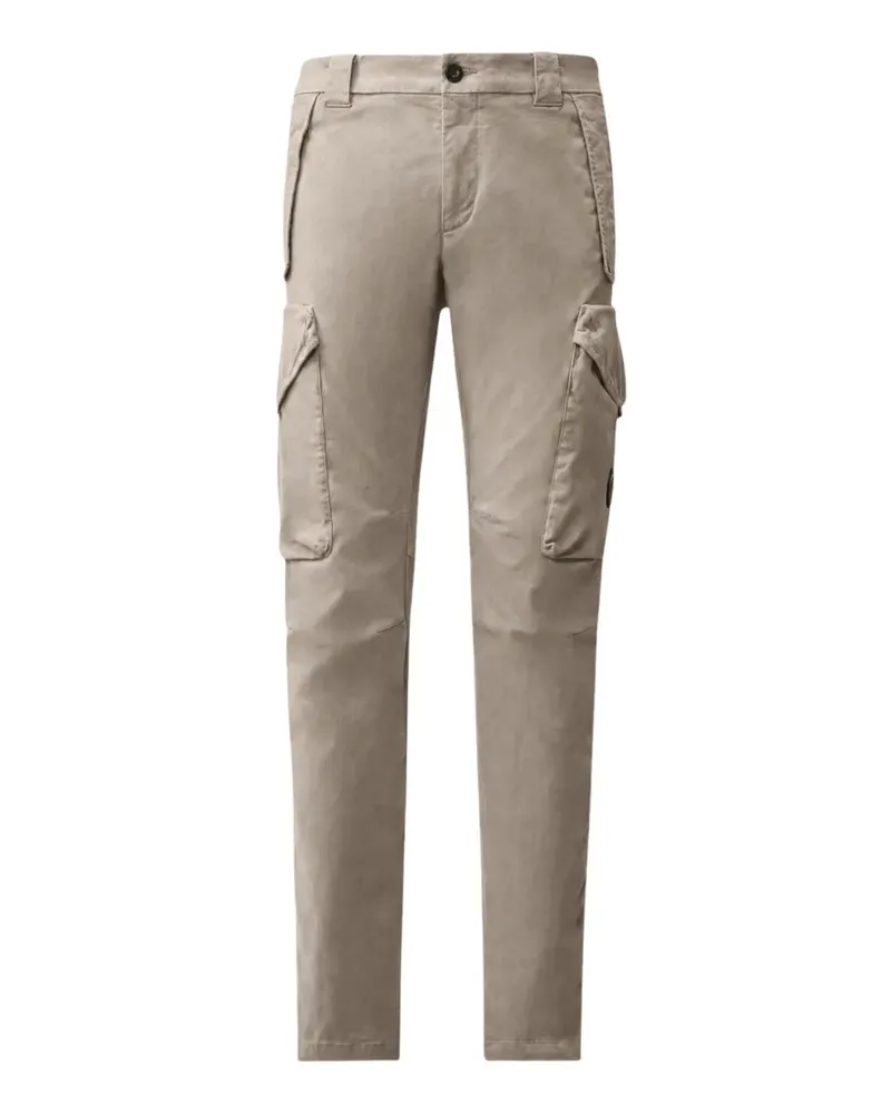 C.P. Company Ergonomische Lens Cargohose aus Stretch-Satin - Nude Nude