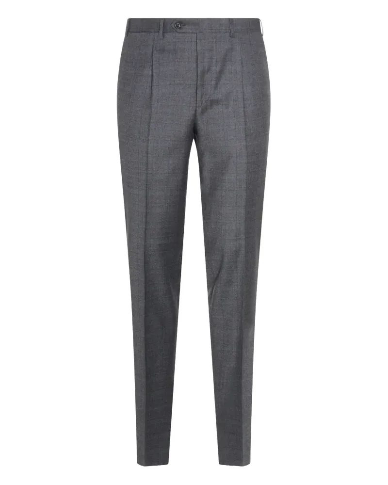 Canali Plissierte Hose - Grau Grau