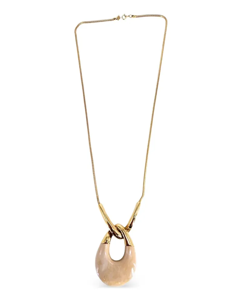 Madison oval-pendant necklace - Gold Gold