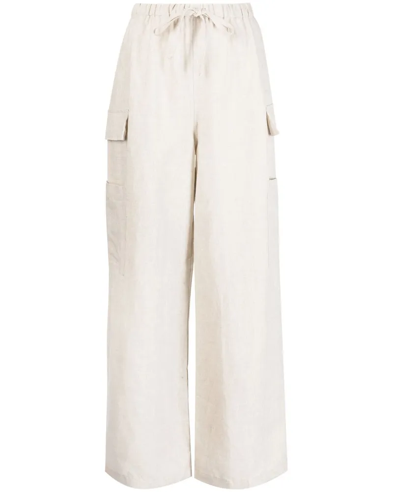 Reformation Weite Ethan Leinenhose - Nude Nude