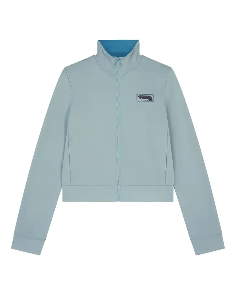 Kitsuné badge zip jacket - Blau Blau