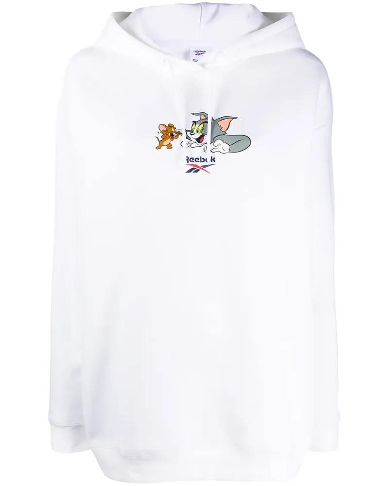 Reebok Tom and Jerry' Kapuzenpullover - Weiß Weiß