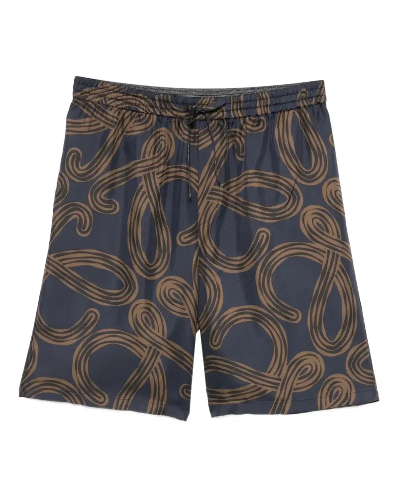 Loewe x Paula Ibiza graphic-print shorts - Blau Blau