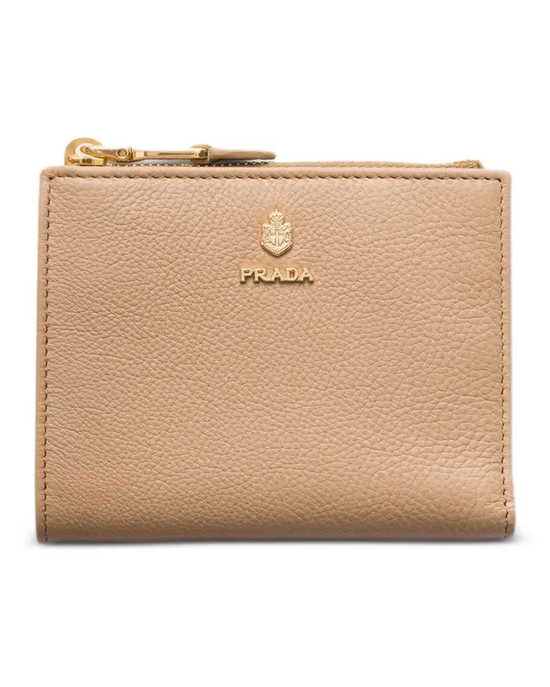 Prada small leather wallet - Nude Nude
