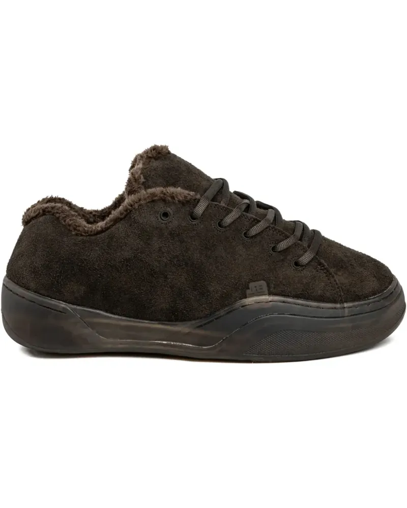 ERL Vamp Sneakers mit Faux Fur - Braun Braun