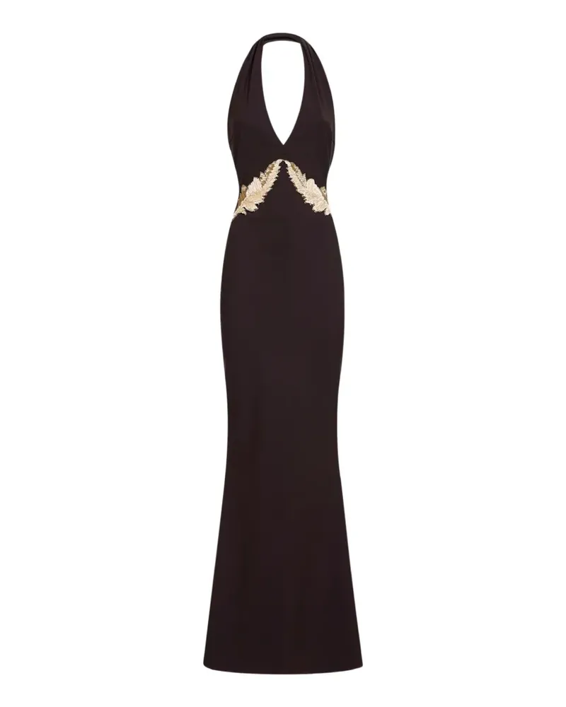 Chiara Boni halterneck maxi dress - Braun Braun