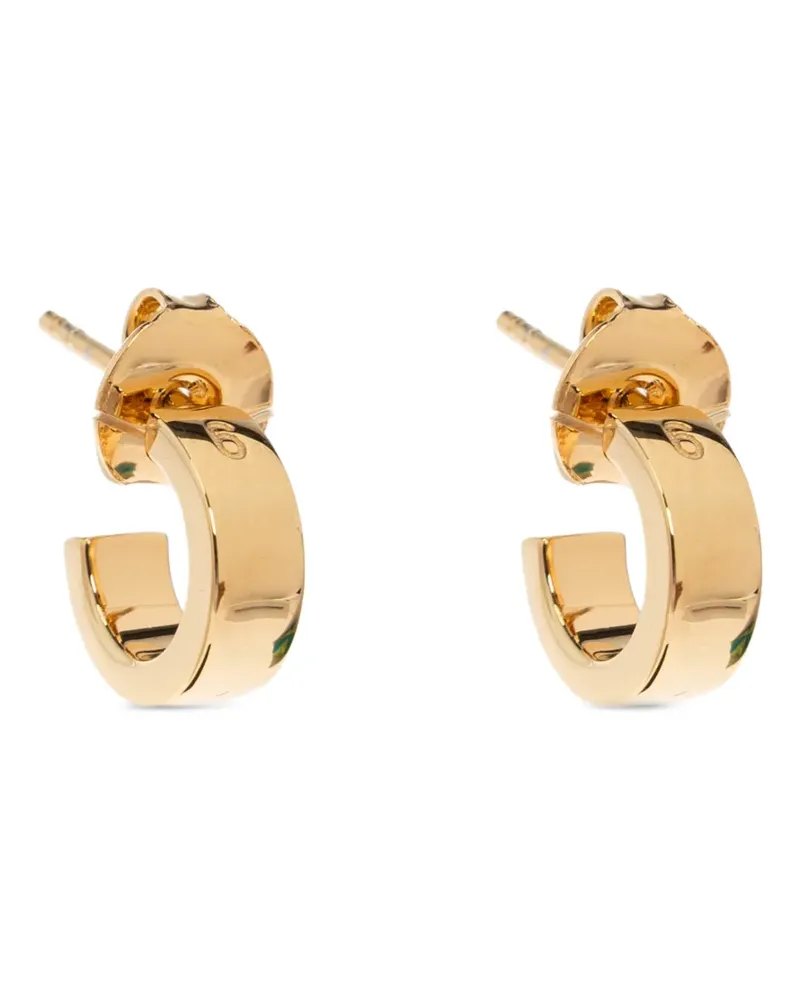 Maison Margiela Creolen mit Logo - Gold Gold
