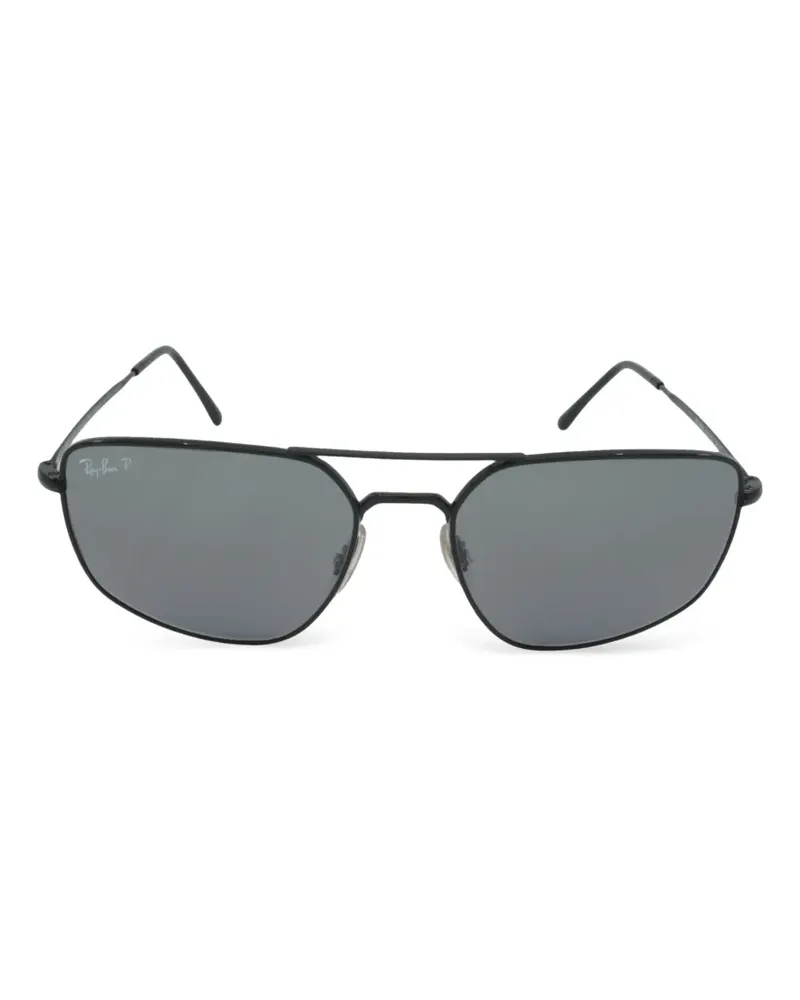 Ray Ban square-frame polarized sunglasses - Schwarz Schwarz