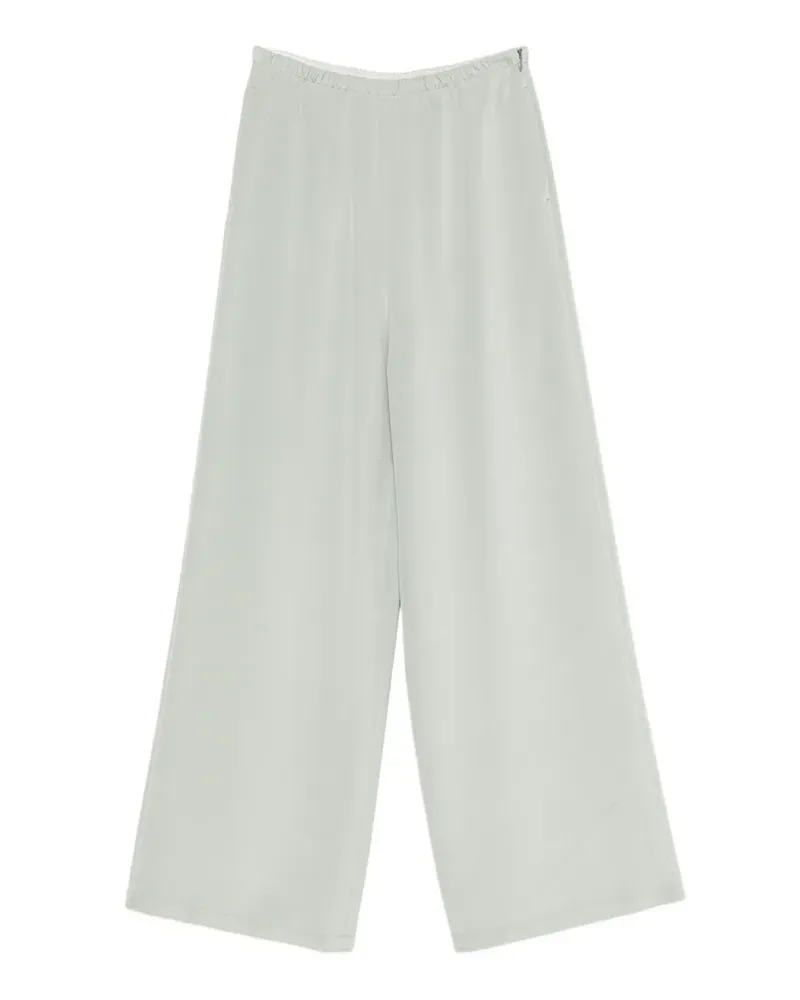 Max Mara Palazzohose mit weitem Bein - Grün Grün