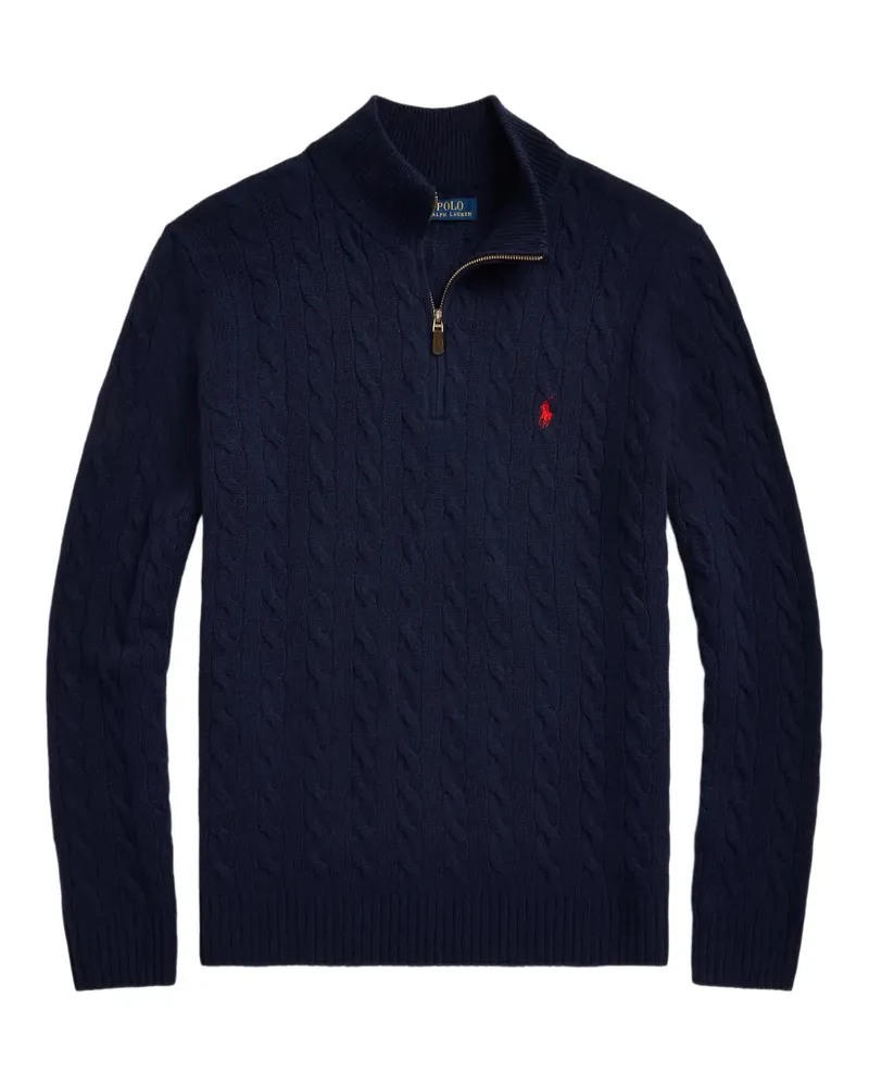 Ralph Lauren Pullover mit Zopfmuster - Blau Blau