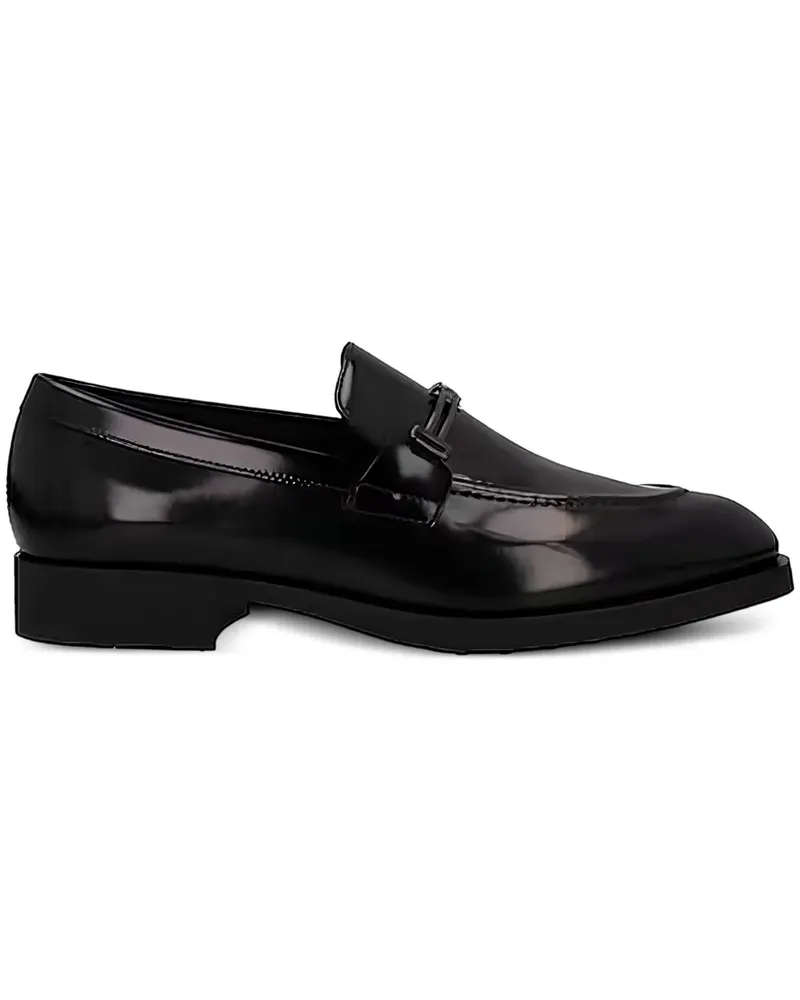 TOD'S Loafer mit Metallsteg - Schwarz Schwarz