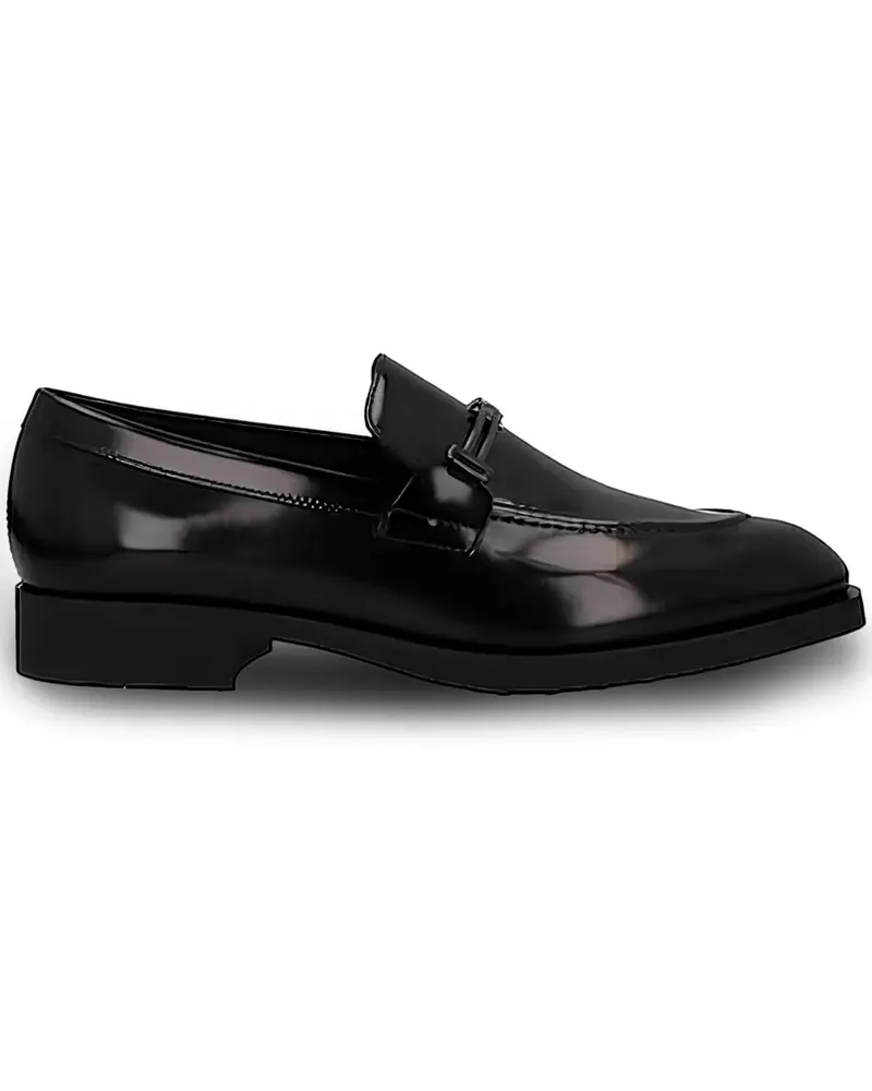 TOD'S Loafer mit Metallsteg - Schwarz Schwarz