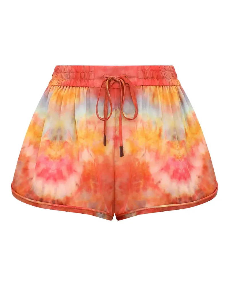 Zimmermann Alchemy tie-dye shorts - Orange Orange