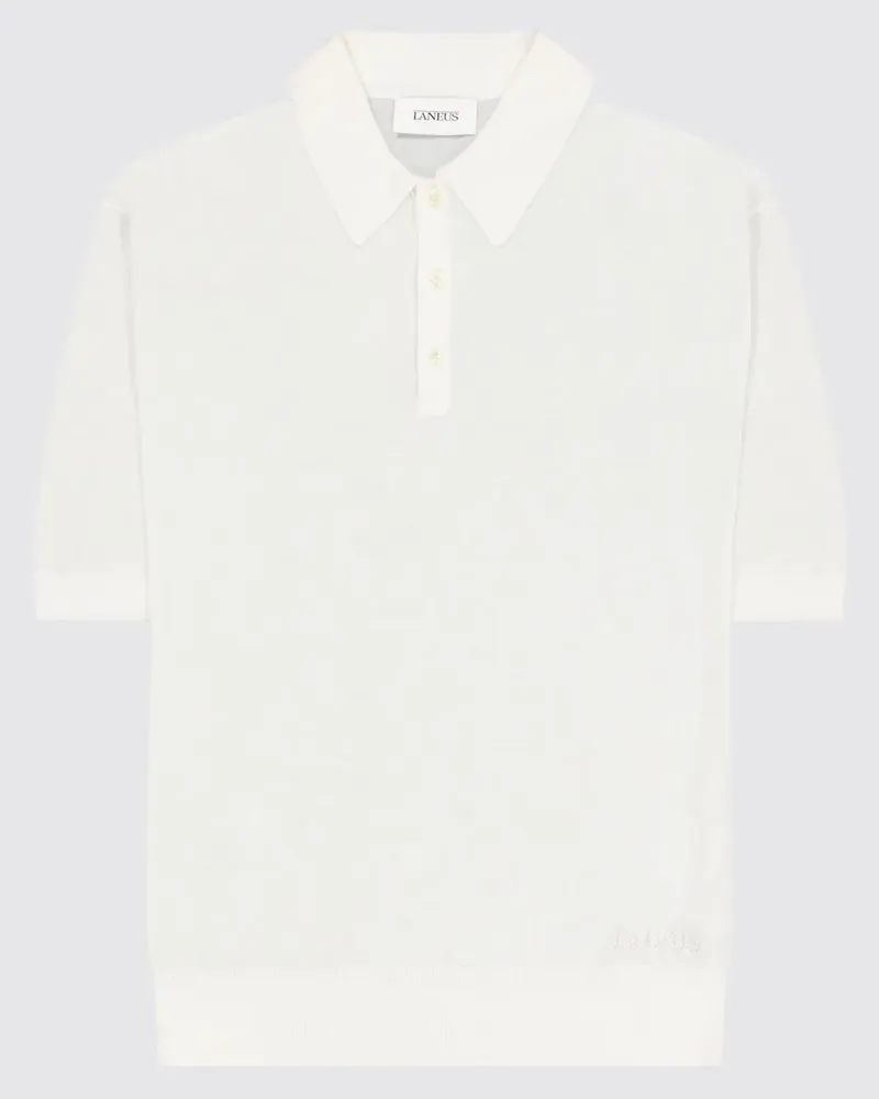 Laneus Gestricktes Poloshirt - Nude Nude