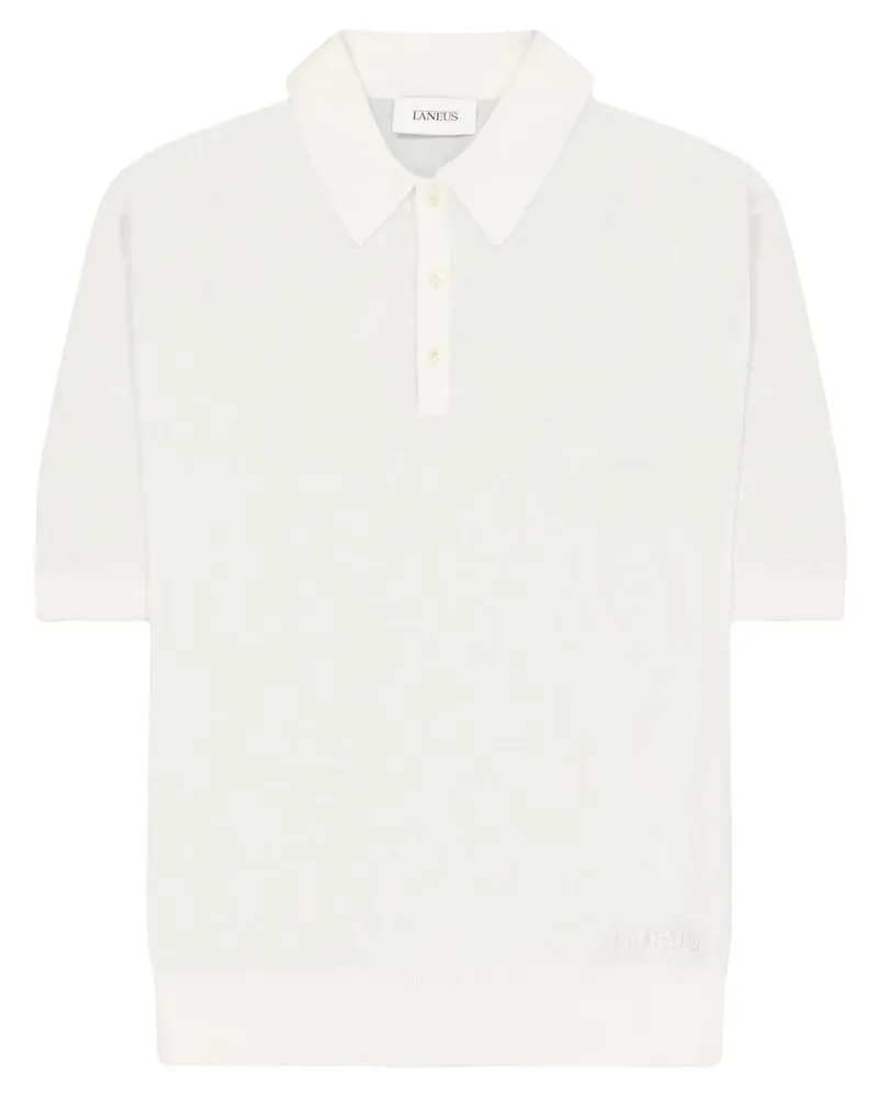Laneus Gestricktes Poloshirt - Nude Nude