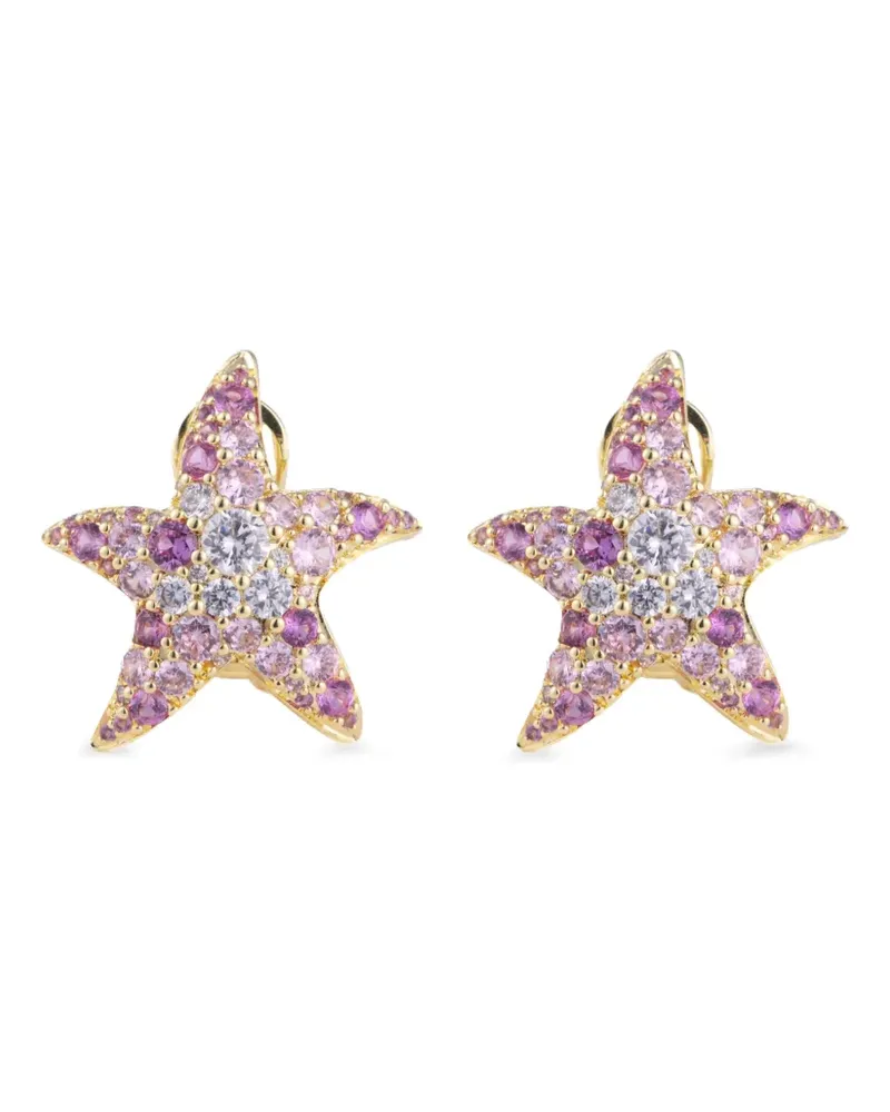Eshvi Dawn Starfish Ohrringe - Rosa Rosa
