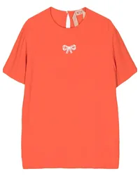 N° 21 T-Shirt mit Schleife Orange