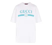 T-Shirt mit Logo-Print - Weiß