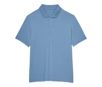 Tennis Poloshirt mit Logo-Patch - Blau