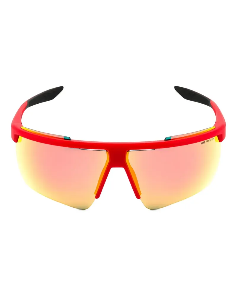 Nike Sonnenbrille mit Shield-Gestell - Rot Rot