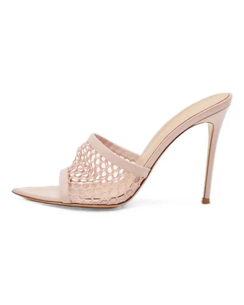 Gianvito Rossi Alisia mesh-panel sandals - Rosa Rosa