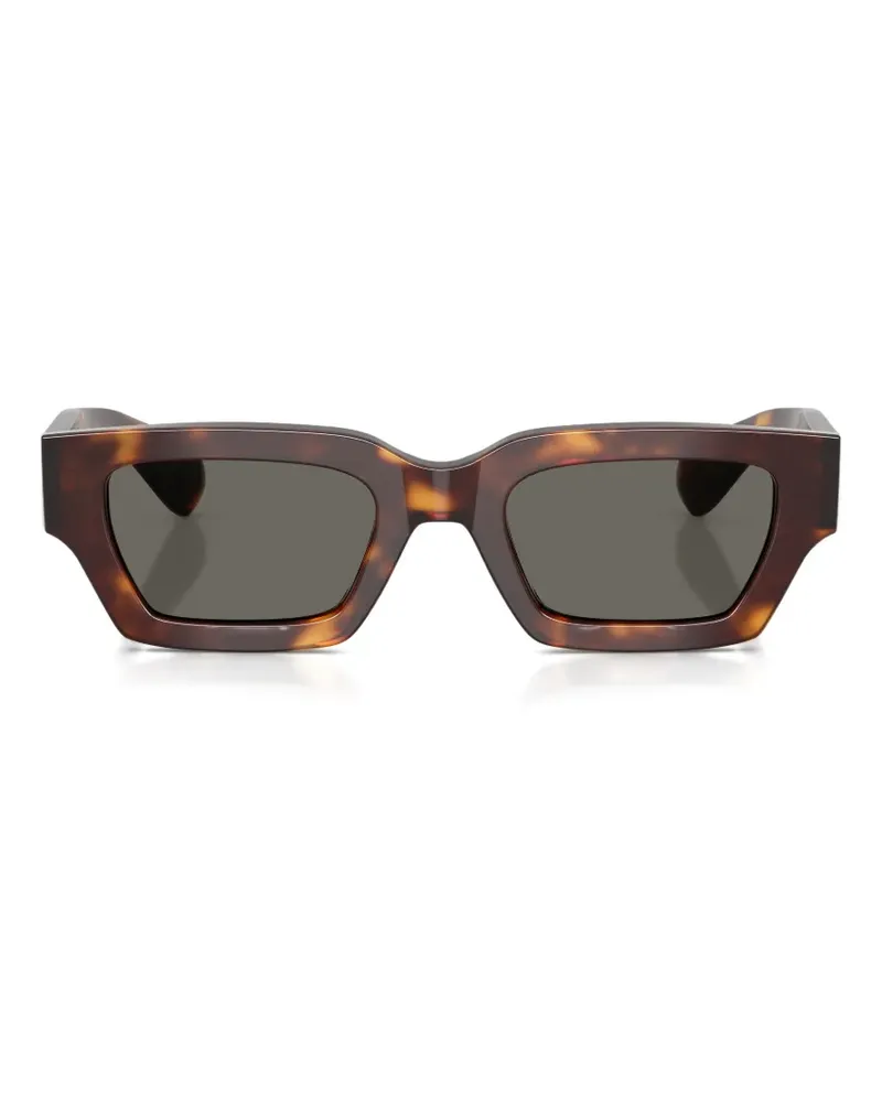 Oliver Peoples Edition 6 tortoiseshell-effect rectangle-frame sunglasses - Braun Braun