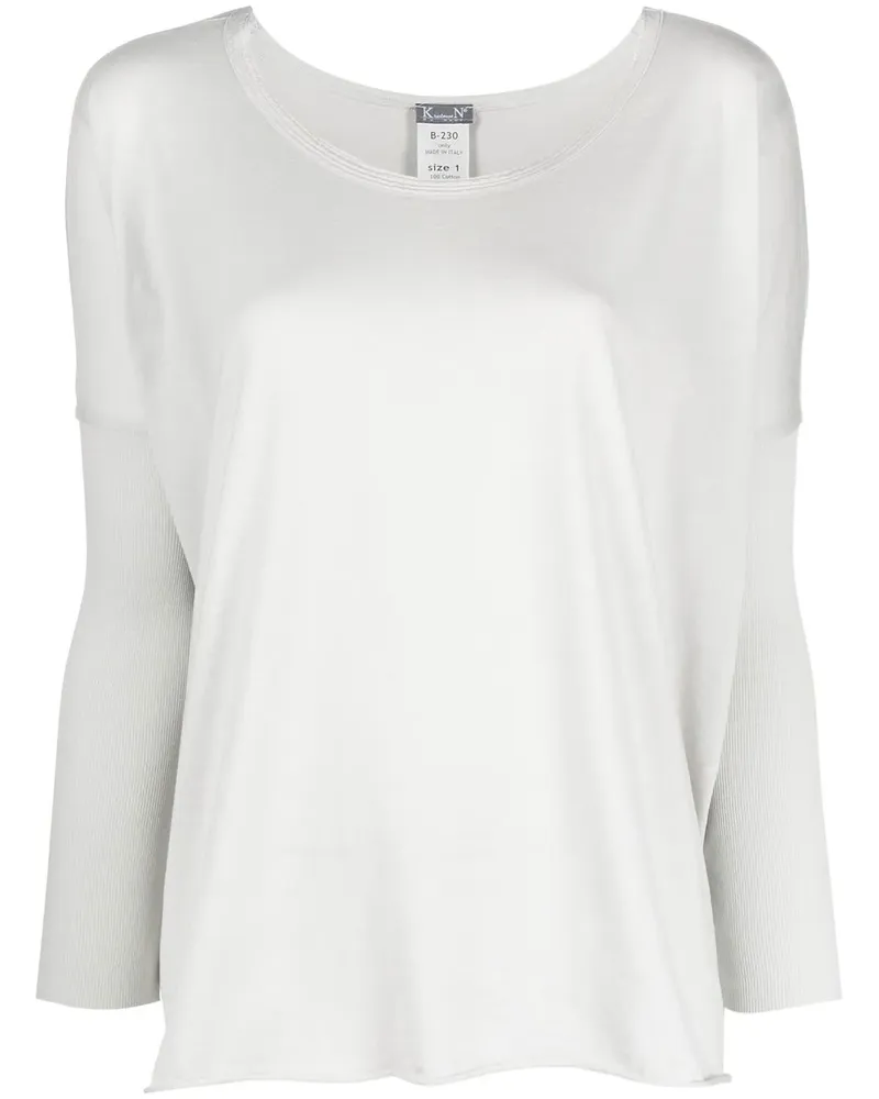 KristenseN Du Nord Klassisches Langarmshirt - Nude Nude