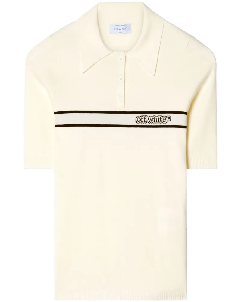 OFF-WHITE Kurzärmeliges Poloshirt - Nude Nude