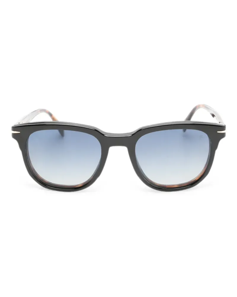 EYEWEAR by DAVID BECKHAM Eckige Brille mit Clip-on-Gläsern - Braun Braun