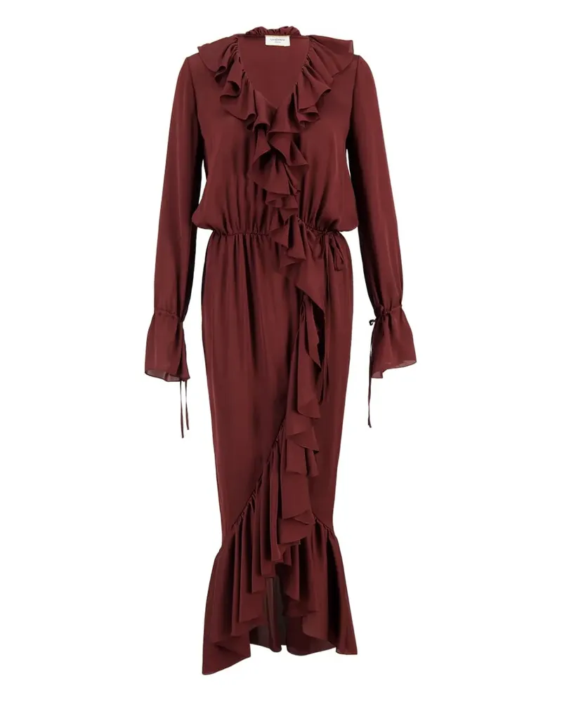 Saint Laurent Kleid aus Seide - Rot Rot