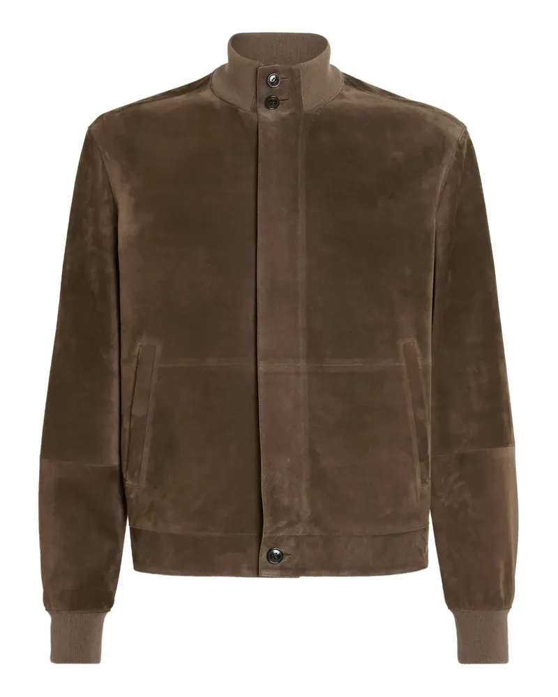 Ermenegildo Zegna Blouson aus Wildleder - Braun Braun