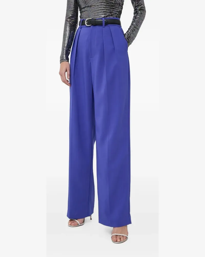 Custommade Faltenhose mit Schmuckknöpfen - Blau Blau