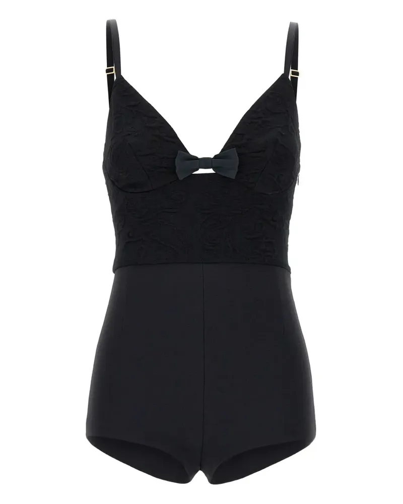 Elisabetta Franchi Playsuit mit Stretchanteil - Schwarz Schwarz