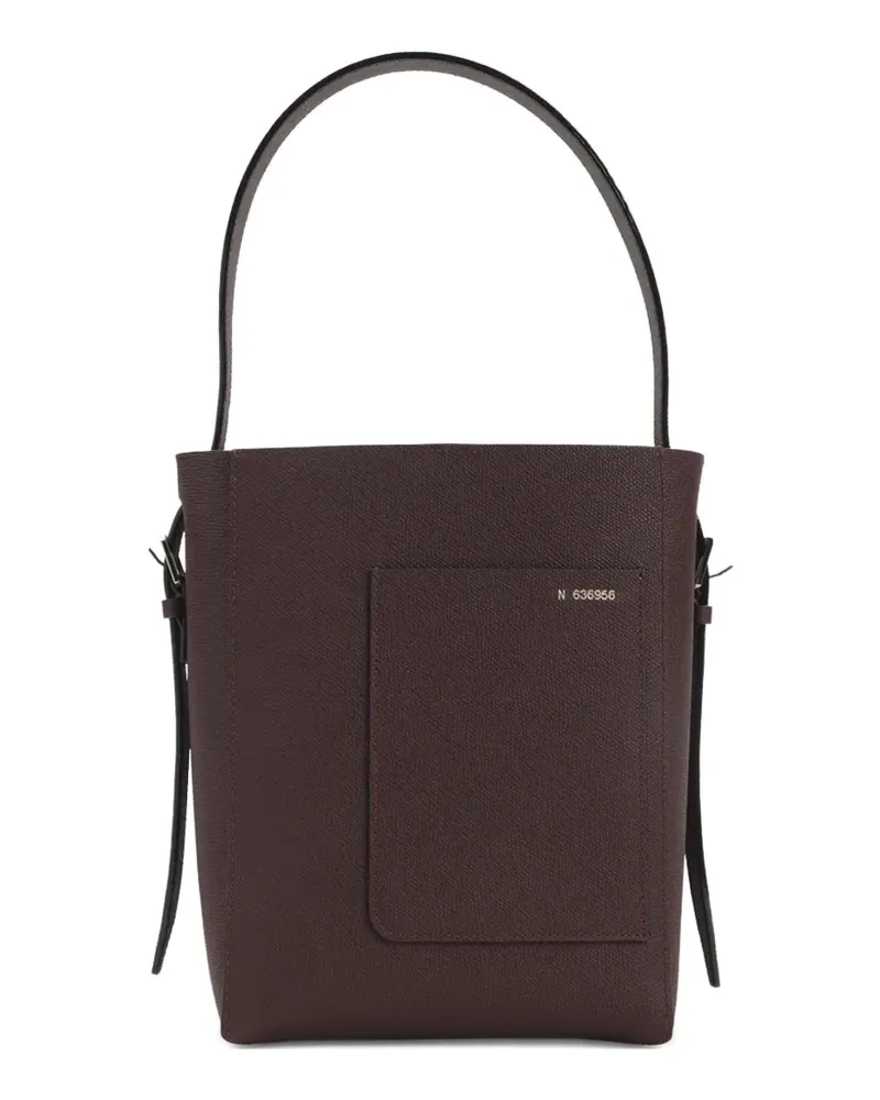 Valextra Schultertasche mit Tasche - Braun Braun