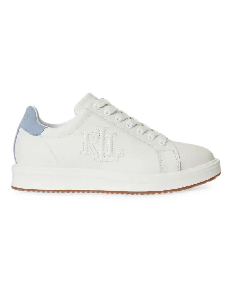 Ralph Lauren Ainsley Sneakers mit Logo - Weiß Weiß