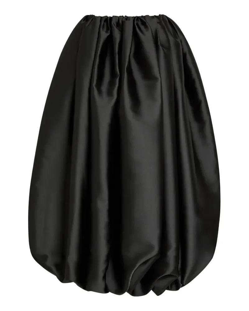 Calvin Klein gathered bubble midi skirt - Schwarz Schwarz
