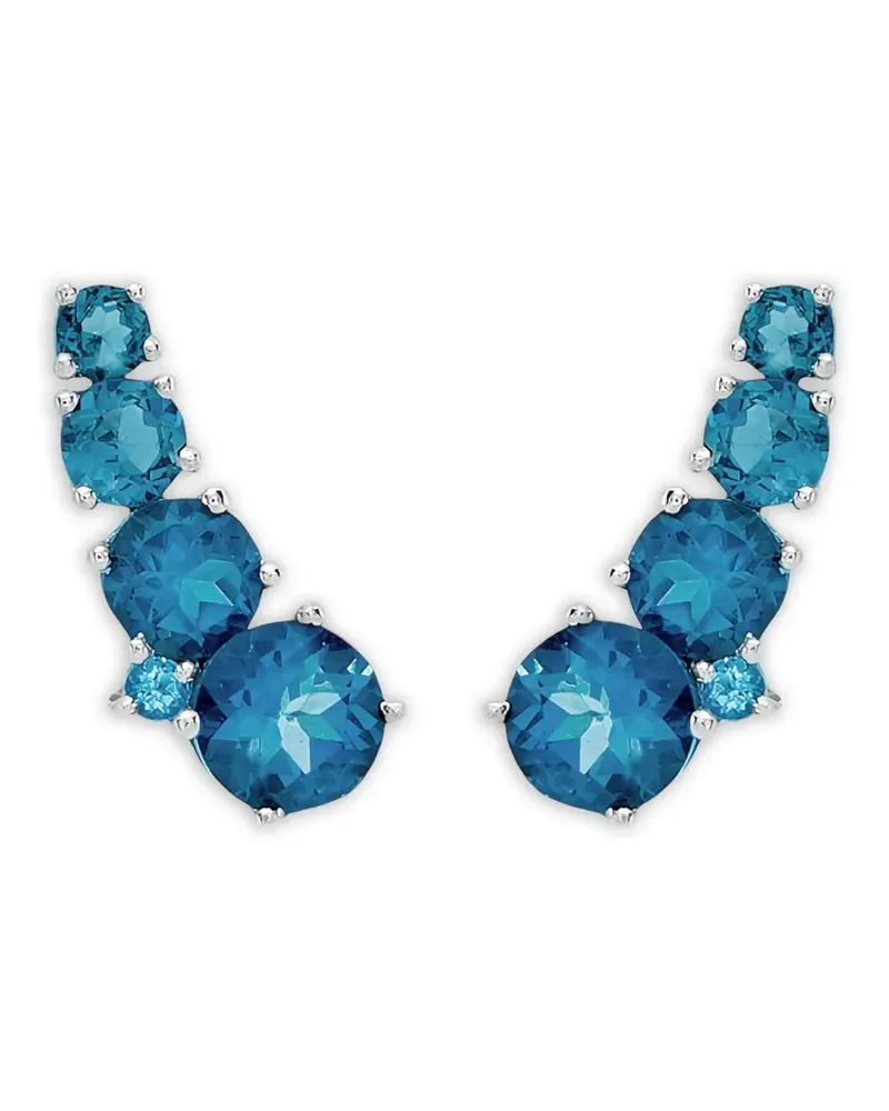 BRUMANI 18kt Weißgoldohrringe mit Topas - Silber Silber