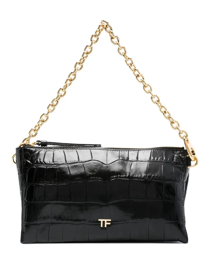 Tom Ford Gürteltasche aus Leder - Schwarz Schwarz