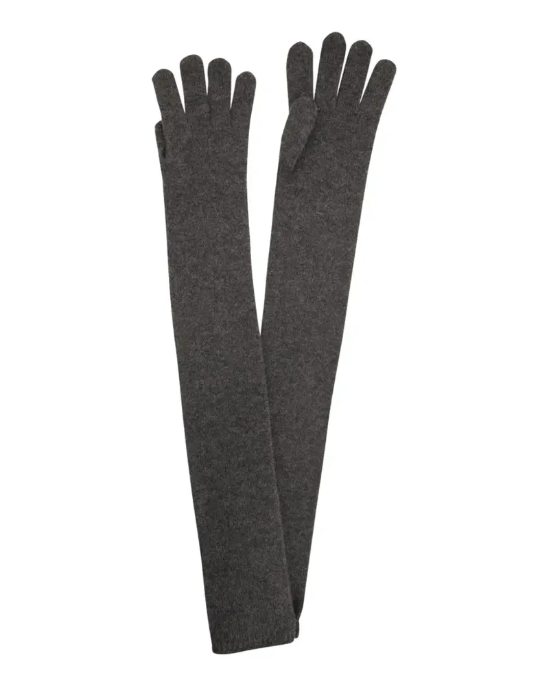 Max Mara Timor long gloves - Grau Grau