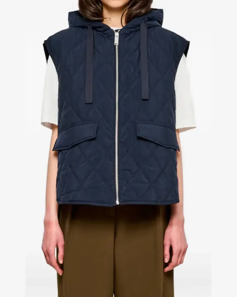 OOF WEAR hooded quilted gilet - Blau Blau