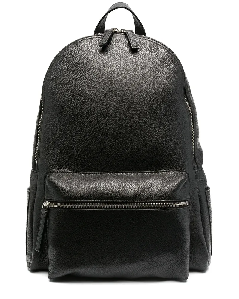 Orciani Rucksack aus Leder - Schwarz Schwarz