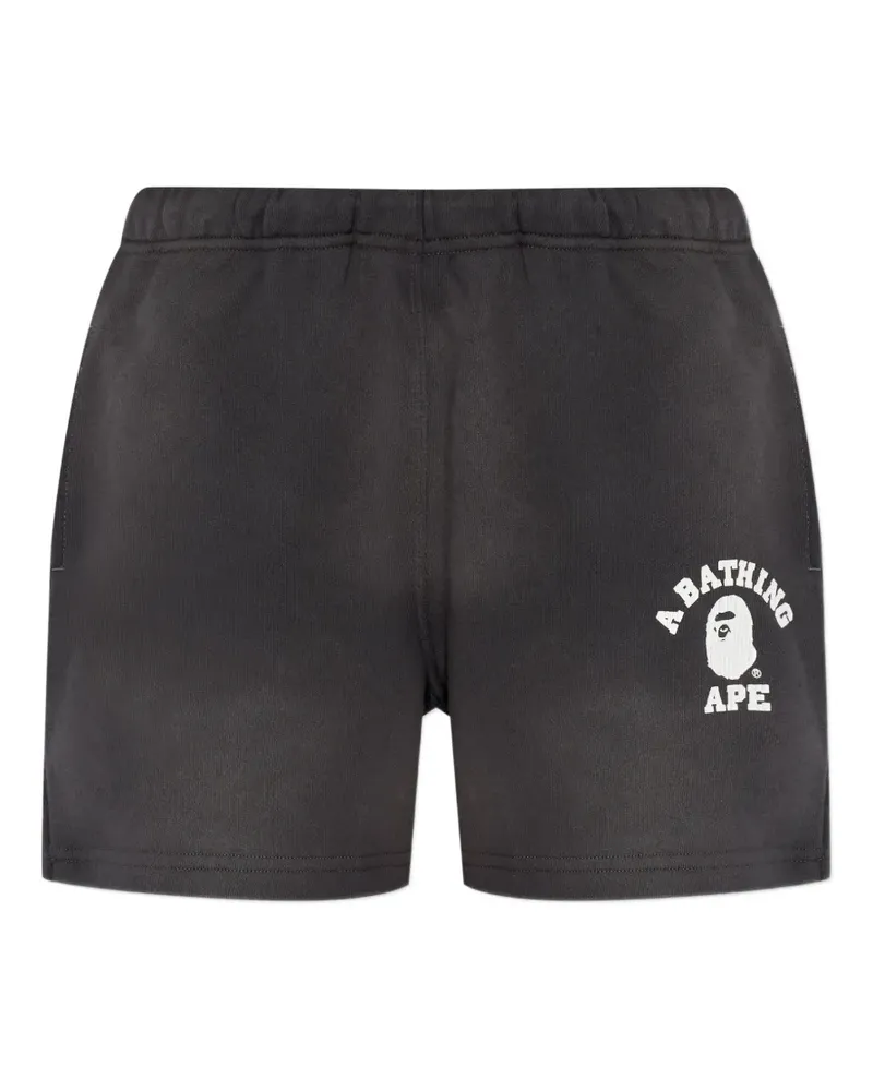 BAPE Shorts mit Logo - Grau Grau