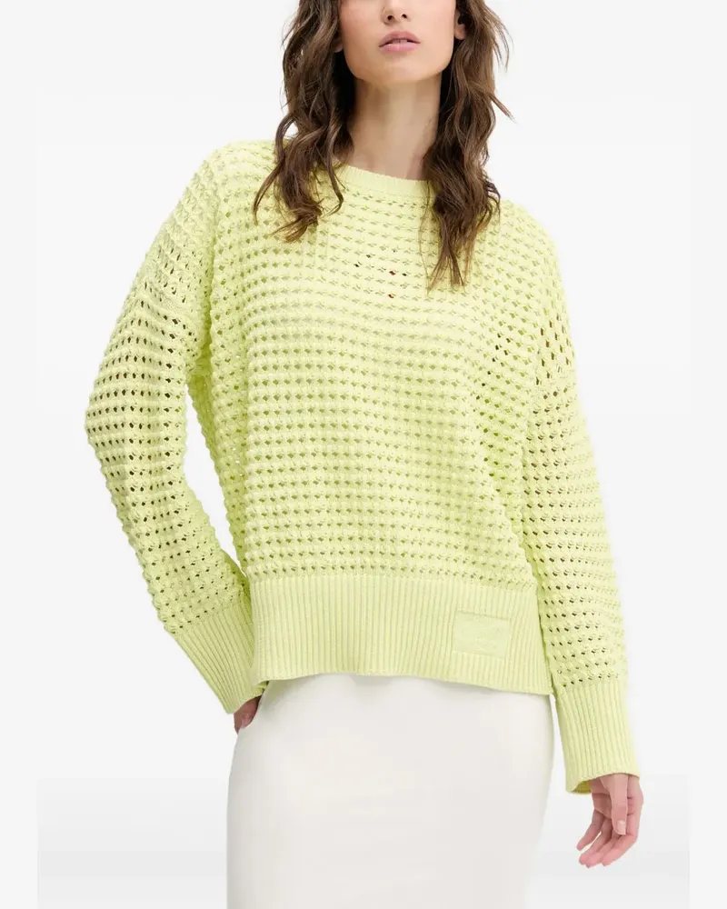 HUGO BOSS Gestrickter Pullover - Grün Grün